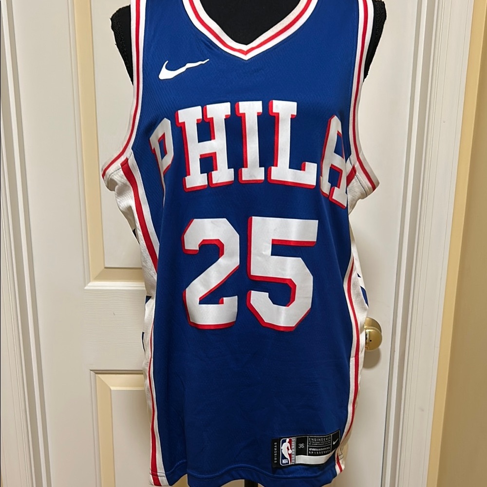 NBA Blue and White Basketball Jersey